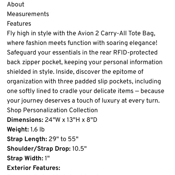 NWT Lug Avion 2 Carry-All Tote Bag in Blue Moon 🌙 - Picture 9 of 10